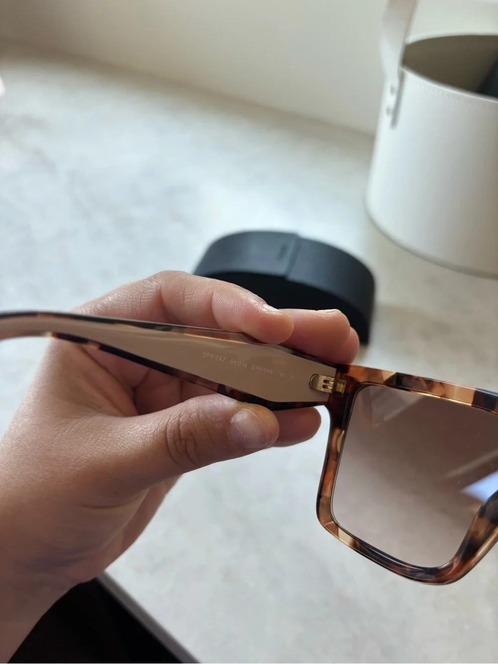 BRAND NEW : Prada Women's Tortoiseshell Sunglasses - Browni Gradient Lenses